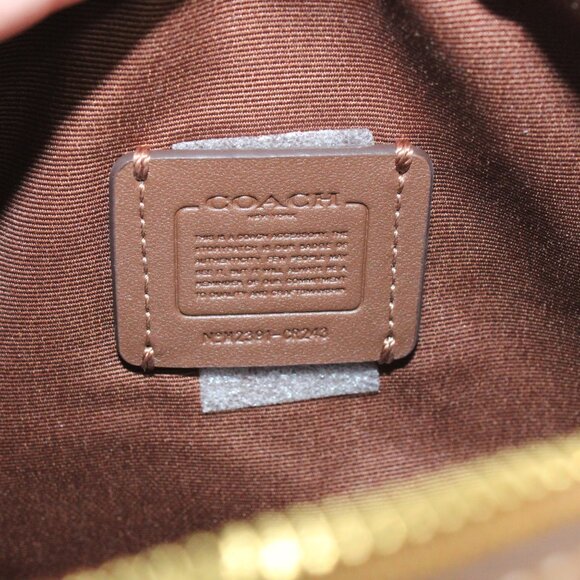 NWT Coach Mini Rowan Crossbody in Signature Canvas & Leather w/ Detachable Strap - Picture 8 of 10